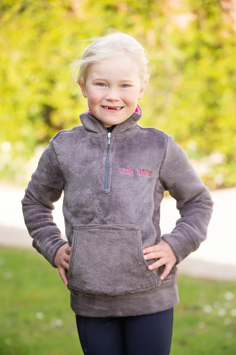 Hy Equestrian Nina Soft Fleece By Little Rider - Grey/Pink-1